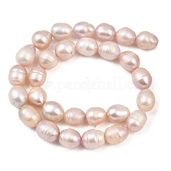 Natural Cultured Freshwater Pearl Beads Strands&nbsp;PEAR-F020-24B