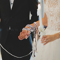 Macrame Cotton Cord Wrist Corsages for Wedding&nbsp;HJEW-OC00332
