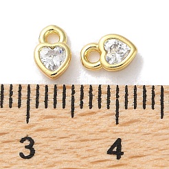 Rack Plating Brass Micro Pave Cubic Zirconia Pendants&nbsp;KK-Z039-08G