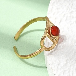 304 Stainless Steel Cuff Open Rings&nbsp;RJEW-F213-01G-08