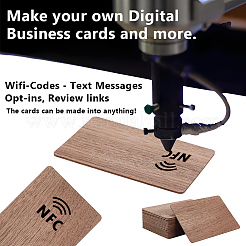 20Pcs Unfinished Wood Card Sheet&nbsp;WOOD-OC0004-48C