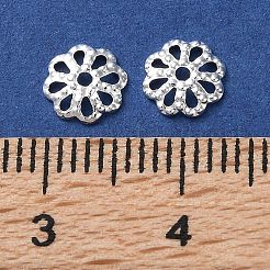 Rack Plating Brass Bead Caps&nbsp;KK-F090-21S-01
