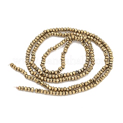 Electroplated Synthetic Non-Magnetic Hematite Beads Strands&nbsp;G-C136-K01-01