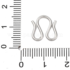 304 Stainless Steel S-Hook Clasps&nbsp;STAS-Z048-06P-03
