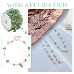 DIY Natural Green Aventurine Jewelry Set Making Kit&nbsp;DIY-WR0004-16A