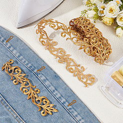 Polyester Embroidery Cloth Iron on/Sew on Patches&nbsp;PATC-WH20001-25A