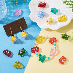 16Pcs 8 Styles Marine Theme Glass Enamel Beads&nbsp;LAMP-TA0002-31