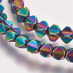 Electroplated Non-magnetic Synthetic Hematite Beads Strands&nbsp;G-P379-E06
