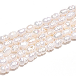 Natural Cultured Freshwater Pearl Beads Strands&nbsp;LS-PEAR-N012-02N-01