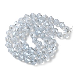 Electroplate Transparent Glass Beads Strands&nbsp;X-EGLA-I019-PL03