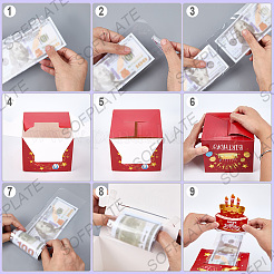 Happy Birthday Day Money Box for Cash Gift Pull&nbsp;DIY-WH200050-31C