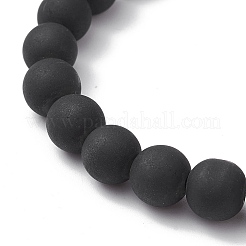 2Pcs 2 Style Synthetic Hematite & Glass Round Beaded Stretch Bracelets Set&nbsp;BJEW-JB10050-03