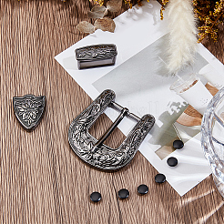 1Pc Belt Alloy Buckle Sets&nbsp;FIND-GF0008-76B
