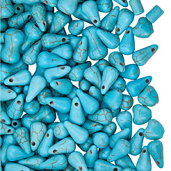 270Pcs 4 Styles Synthetic Turquoise Dyed Beads&nbsp;G-SC0003-87