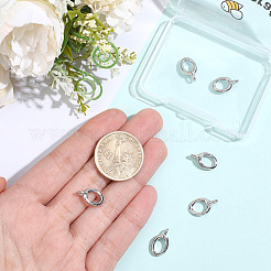 8Pcs Brass Spring Gate Rings&nbsp;KK-BBC0028-43P