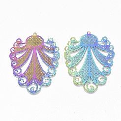 Ion Plating(IP) 304 Stainless Steel Filigree Pendants&nbsp;STAS-S108-73