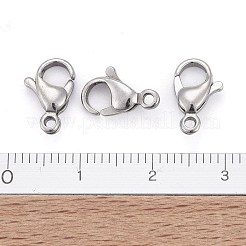 Tarnish Resistant 304 Stainless Steel Lobster Claw Clasps&nbsp;STAS-AB12