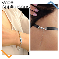 10Pcs 2 Colors Brass Fold Over Clasps&nbsp;KK-CJ0005-87