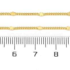Brass Curb Chains with Star Necklace for Women&nbsp;NJEW-P265-11G