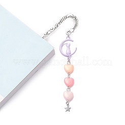 Acrylic Heart Bookmark&nbsp;AJEW-JK00226