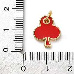 Brass Enamel Charms&nbsp;KK-Q098-25G-B01
