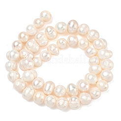 Natural Cultured Freshwater Pearl Beads Strands&nbsp;PEAR-L034-10A