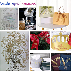 60Sheets 6 Styles PET Stamping Hot Foil Paper&nbsp;DIY-FH0006-10B