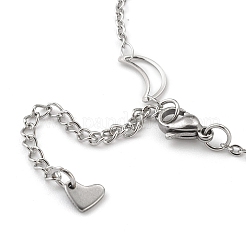 Tarnish Resistant 304 Stainless Steel Cable Chain Anklets&nbsp;X-AJEW-H104-05P