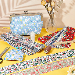 36Pcs Printed Flower Cotton Ribbon&nbsp;OCOR-WH0088-44