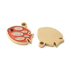 304 Stainless Steel Enamel Charms&nbsp;STAS-L022-166G-02