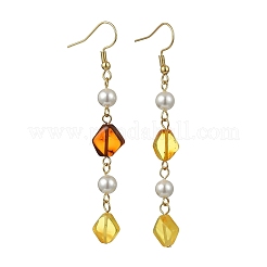 304 Stainless Steel Shell Pearl Dangle Earrings&nbsp;EJEW-JE07099