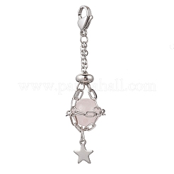 3Pcs 304 Stainless Steel Macrame Pouch Empty Stone Holder Pendant Decorations&nbsp;HJEW-JM04380-02