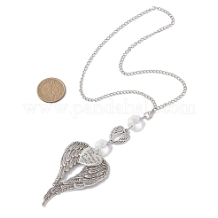 Tibetan Style Alloy Angel Wing Hanging Suncatchers&nbsp;HJEW-JM04610