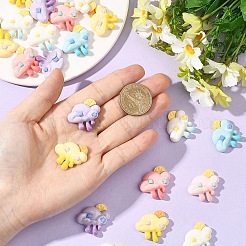 20Pcs Opaque Resin Decoden Cabochons&nbsp;CRES-YW0002-64
