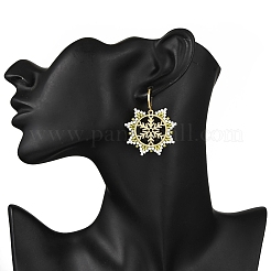 Snowflake 304 Stainless Steel Leverback Earrings&nbsp;EJEW-MZ00496-01