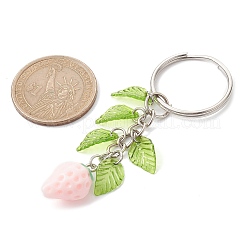 Resin Strawberry Pendant Keychain&nbsp;KEYC-JKC00651-01