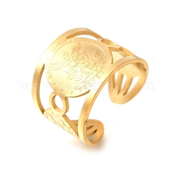 304 Stainless Steel Cuff Open Rings&nbsp;RJEW-S628-11G