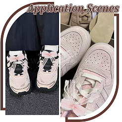 Lace Bowknot Shoe Decorations&nbsp;FIND-WH0126-646B