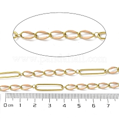 304 Stainless Steel Enamel Figaro Chains&nbsp;CHS-U003-02G-04