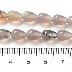 Natural Grey Agate Beads Strands&nbsp;G-B106-A13-01