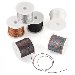 6 Rolls 6 Colors 6-Ply Polyester Metallic Thread&nbsp;OCOR-TA0003-11A