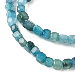 Natural Dragon Veins Agate(Dyed & Heated) Beads Strands&nbsp;X-G-G177-E15-03