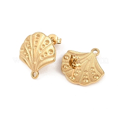 Ion Plating(IP) 304 Stainless Steel Stud Earring Findings&nbsp;STAS-Z175-02G-02