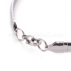Tarnish Resistant 304 Stainless Steel Choker Necklaces and Bangles Jewelry Sets&nbsp;SJEW-L144-A01-P