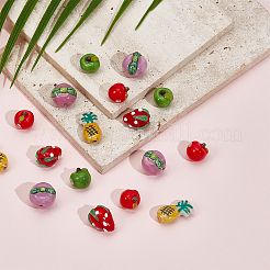 25Pcs 5 Styles Handmade Porcelain Beads&nbsp;PORC-PA0001-52