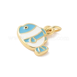 Brass Enamel Charms&nbsp;KK-B148-04G