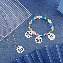 304 Stainless Steel Pendants&nbsp;STAS-UN0019-83P