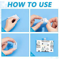 50Pcs Plastic Self-adhesion Photo Paper Craft Clips&nbsp;AJEW-GA0009-88