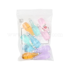 10Pcs 5 Styles Opaque Resin Pendants&nbsp;RESI-FS0001-91