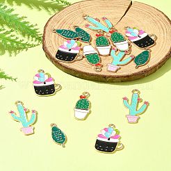 16Pcs 4 Styles Alloy Enamel Pendants&nbsp;ENAM-FS0001-86